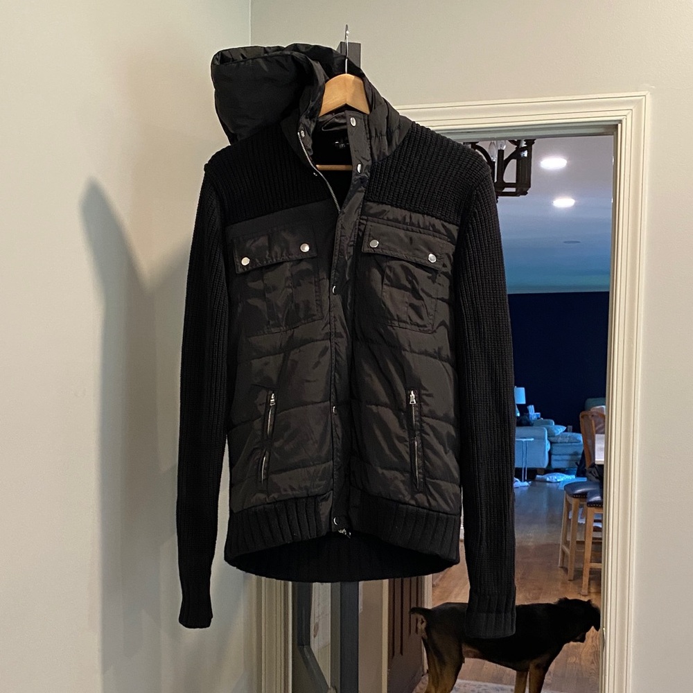 INC International Concepts Black Sweater Jacket